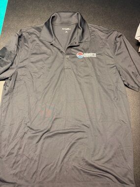 Nascar Black Polo with Charlotte Motor Speedway Logo